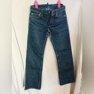 Momotaro Blue Straight Leg Jeans Classic Denim